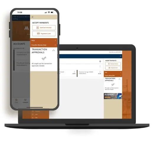 Online banking Autobooks enrollment screen