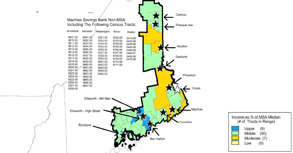 MSB Non-MSA Assessment Area Map