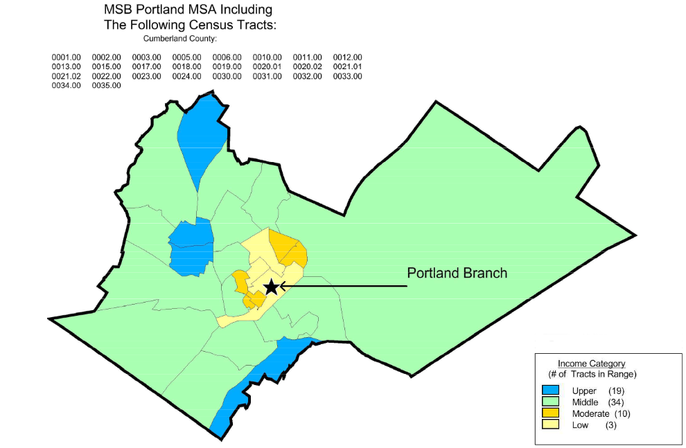 MSB Portland MSA Assessment Map